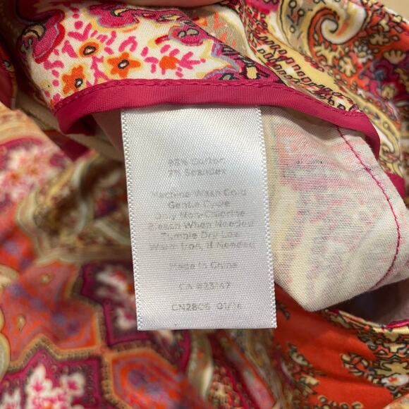 TALBOTS Signature Grecian Paisley Ankle Pants Women's 12 Boho Chic Maximalist - Picture 10 of 10